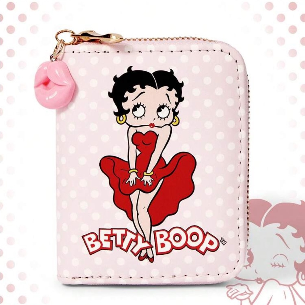 Betty Boop Light Pink Polka Dot Wallet NEW 🏷️